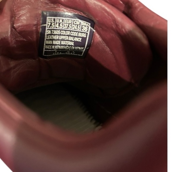 Skechers Street Los Angeles Sneakers Rise Fit Burgundy Leather Women’s 7.5 VGC - Picture 10 of 10